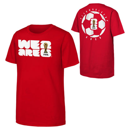 FIFA World Cup 2026™ We Are 26 Emblem Red Tee - Youth