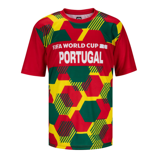 Portugal-Oberteil mit Sublimationsdruck zur WM 2026 – Kinder