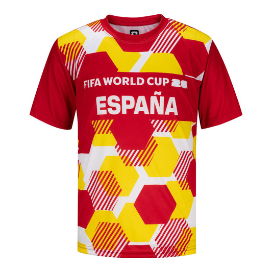 Camiseta com estampa sublimada Espanha da Copa do Mundo da FIFA 2026™ - Infantil
