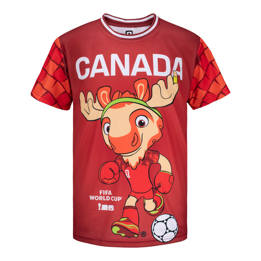 Camiseta con la Mascota Maple de Canadá del Mundial 2026 - Niños