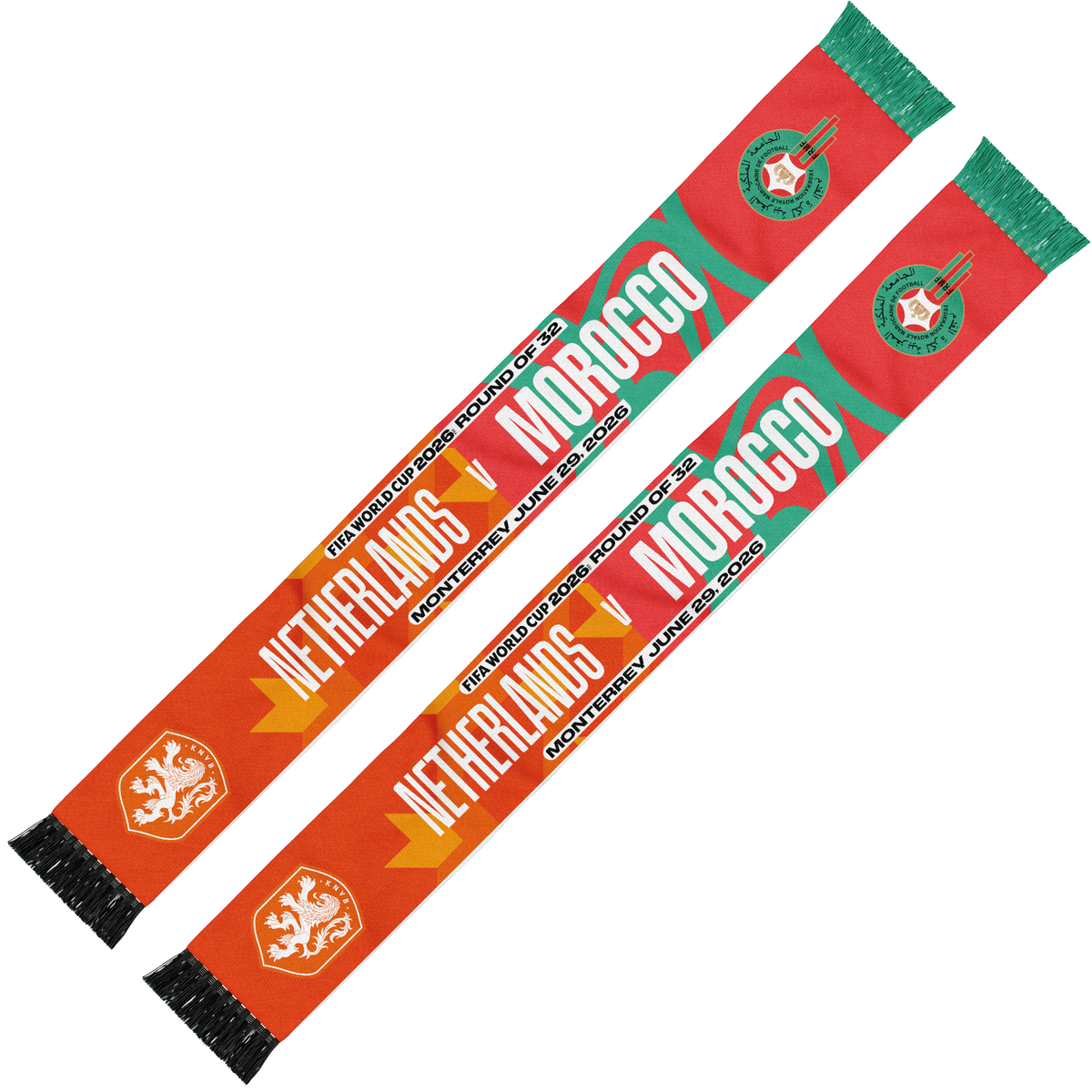 FIFA World Cup 2026™ Netherlands v. Morocco Matchup Scarf