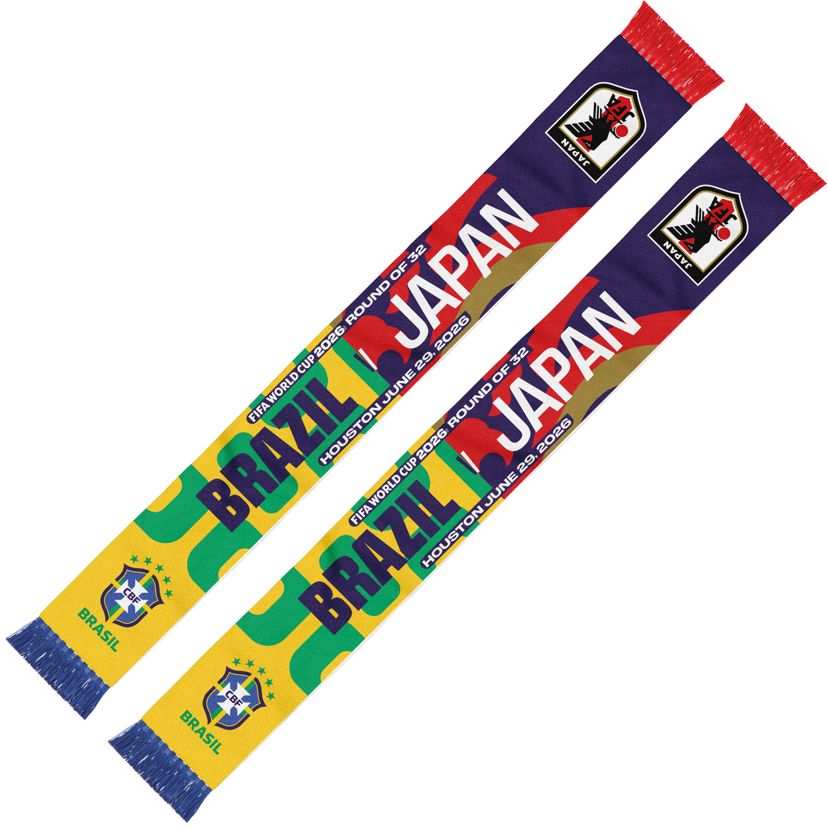 Schal zur Partie Brasilien – Japan der FIFA Fussball-Weltmeisterschaft 2026™