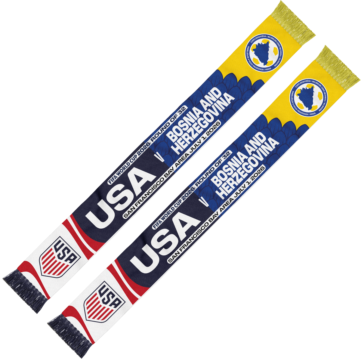 Schal zur Partie USA – Bosnien und Herzegowina der FIFA Fussball-Weltmeisterschaft 2026™