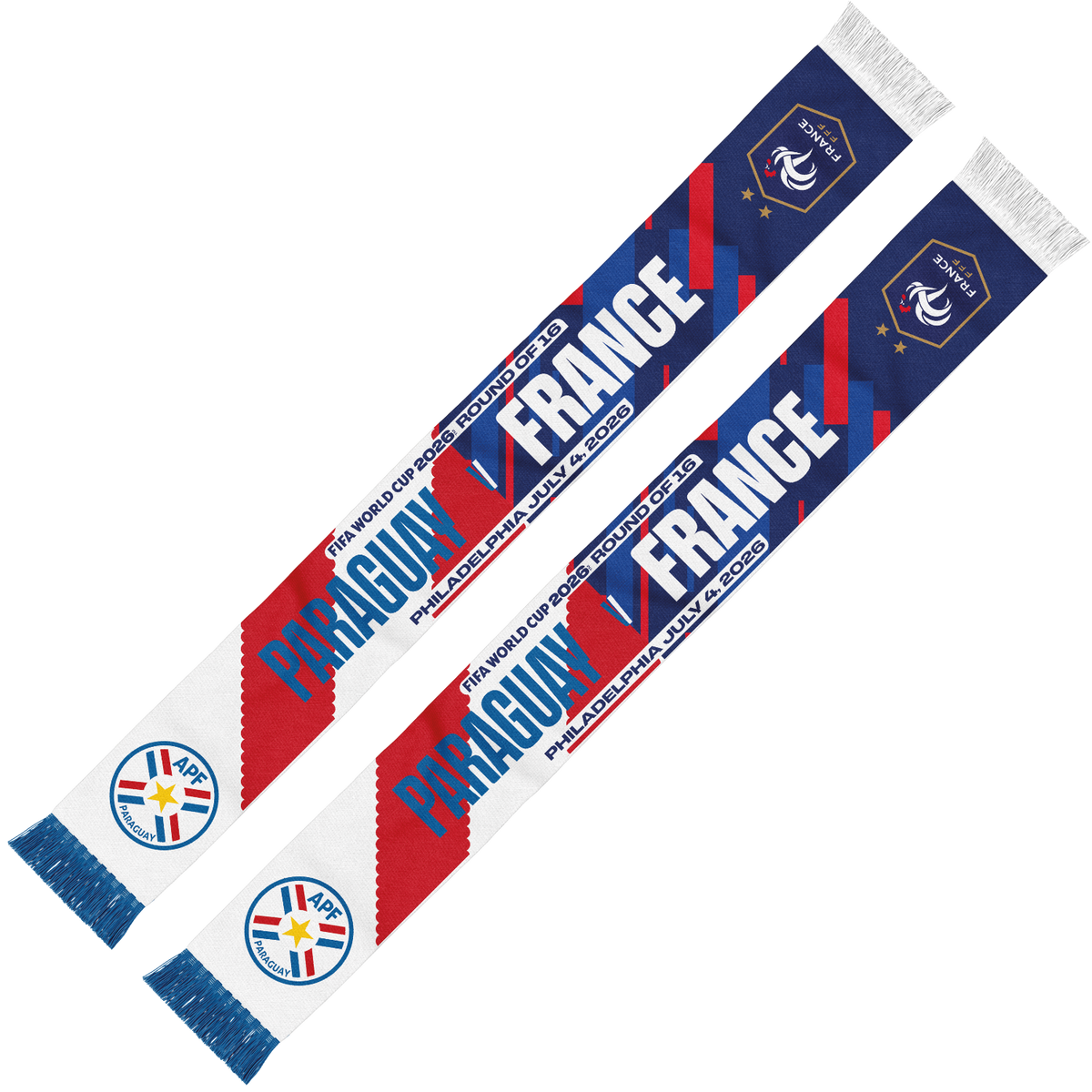 Schal zur Partie Paraguay – Frankreich der FIFA Fussball-Weltmeisterschaft 2026™