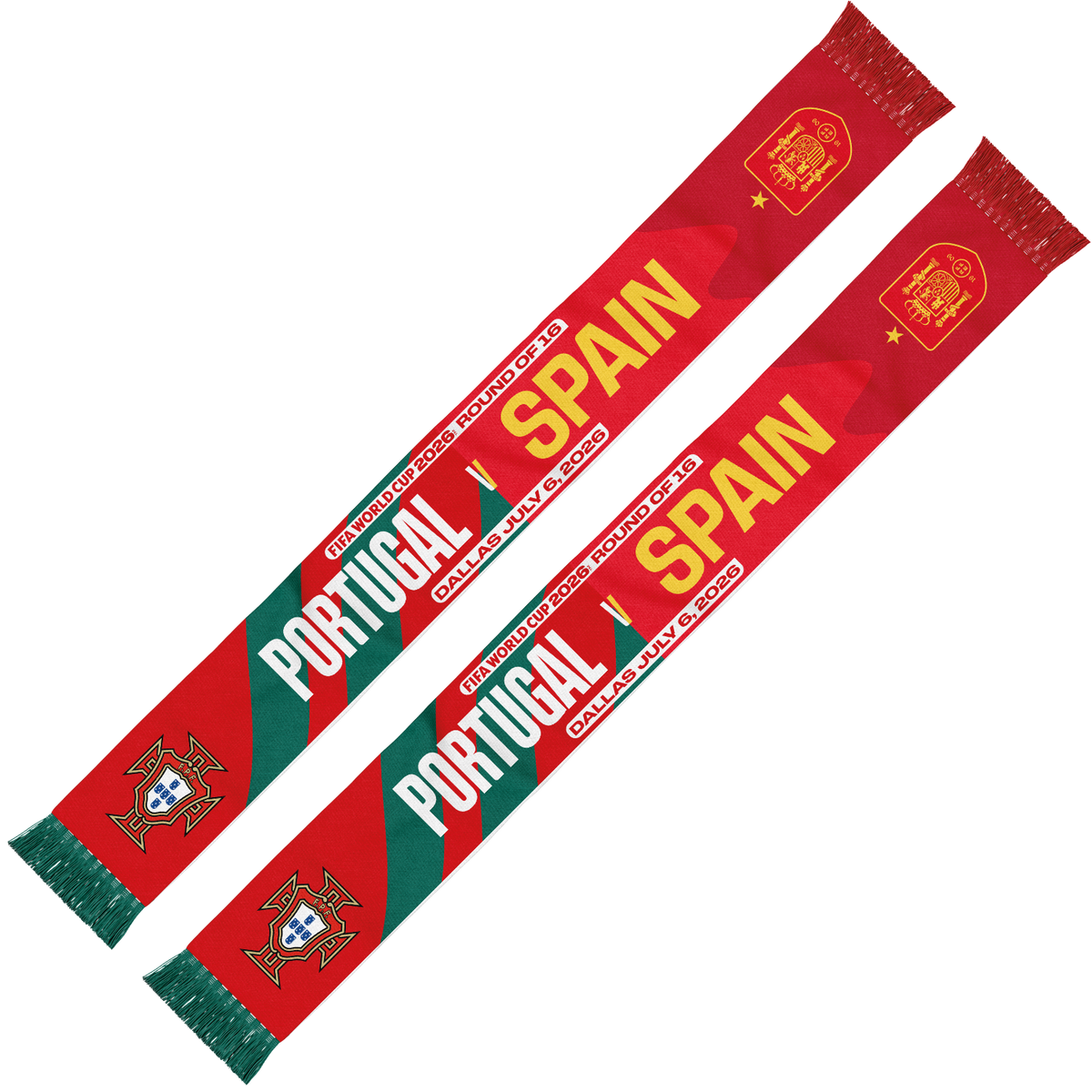 Schal zur Partie Portugal – Spanien der FIFA Fussball-Weltmeisterschaft 2026™