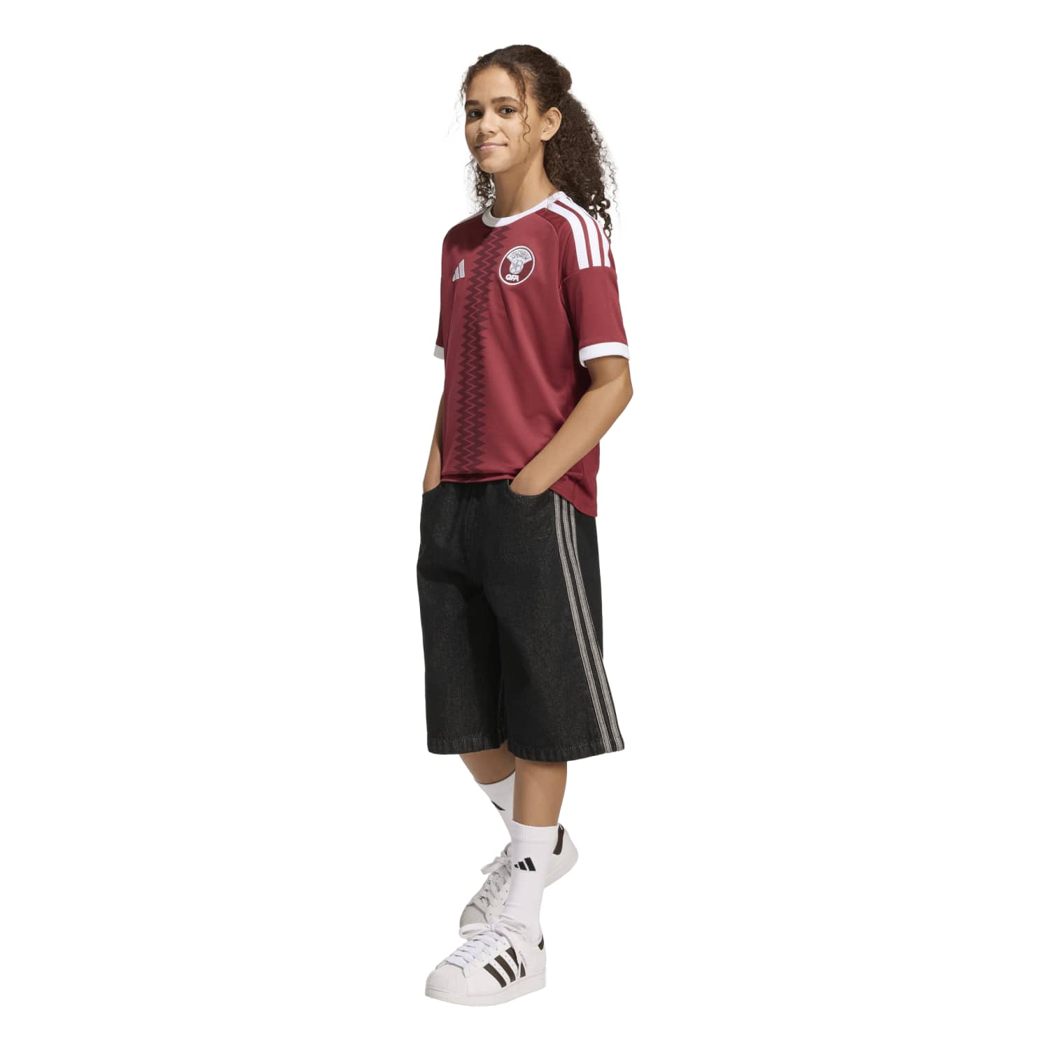 adidas Qatar 26 Away Replica Jersey - Youth – FIFA Official Store