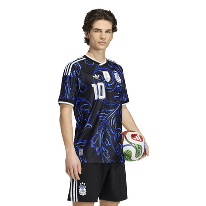 Argentina 26 Messi Away Authentic Jersey - Men's