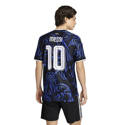 Argentina 26 Messi Away Authentic Jersey - Men's