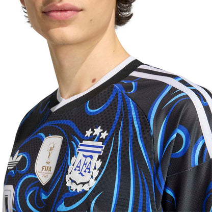 Argentina 26 Messi Away Authentic Jersey - Men's