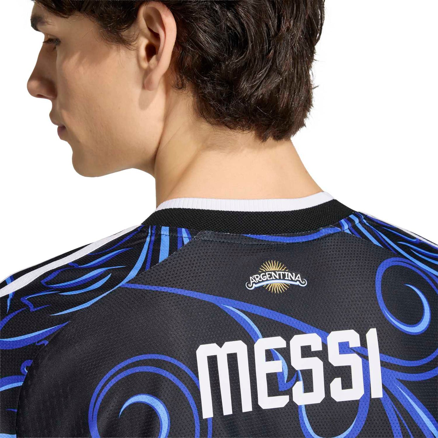 Argentina 26 Messi Away Authentic Jersey - Men's