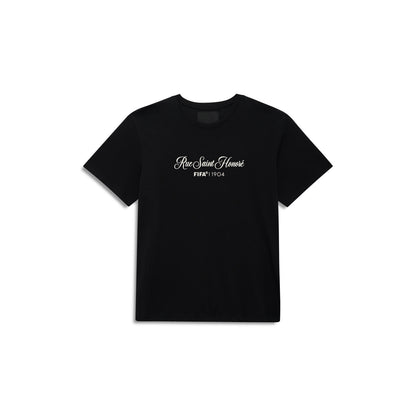 Rue Saint Honore Script Shirt - Obsidian Black