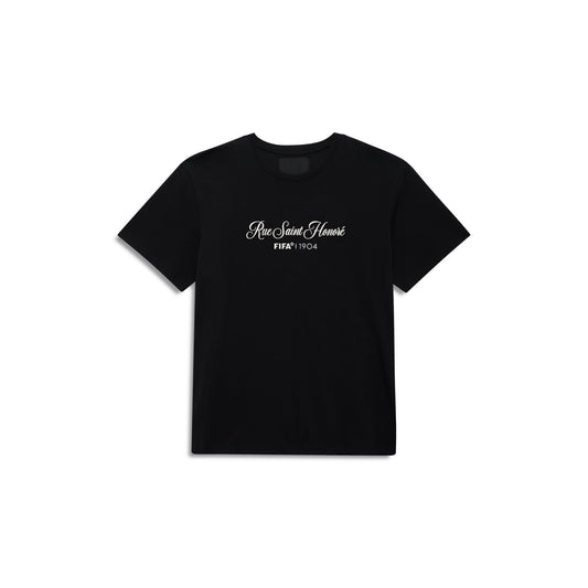 Rue Saint Honore Script Shirt - Obsidian Black