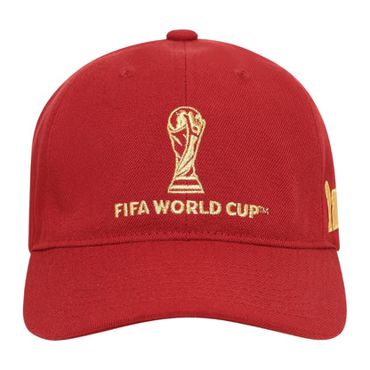 World Cup 2026 Gold Trophy Red Cap