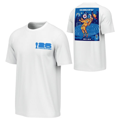 2026 World Cup Houston Poster White T-Shirt - Unisex