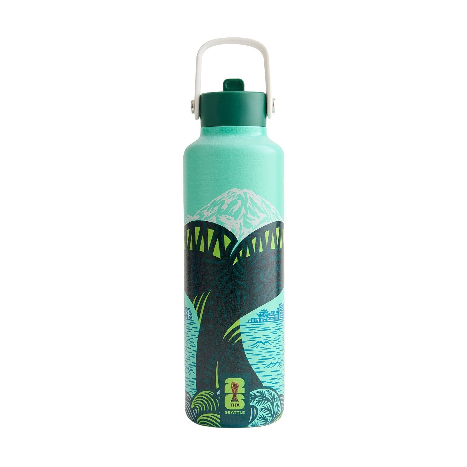 World Cup 2026 Seattle Poster Water Bottle