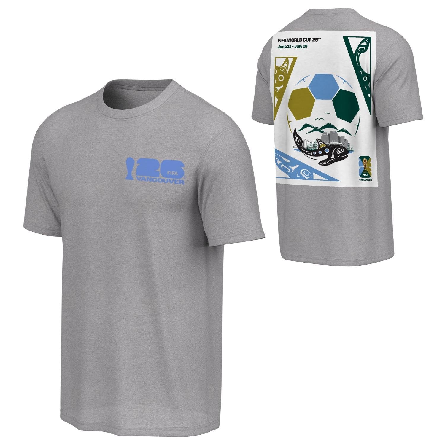 2026 World Cup Vancouver Poster Grey T-Shirt [ENG] - Unisex