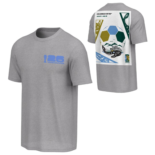 2026 World Cup Vancouver Poster Grey T-Shirt [ENG] - Unisex