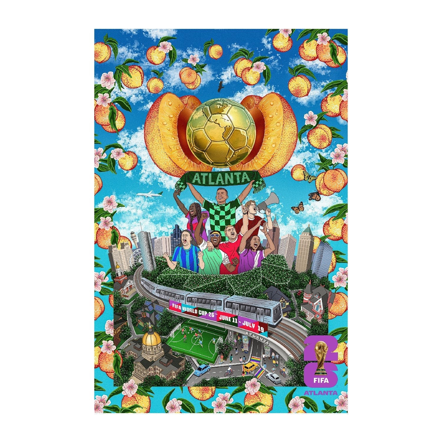2026 World Cup Atlanta Host City Poster