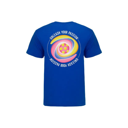 FIFA U-17 Women's World Cup Dominican Republic 2024™ Blue Football Swirl T-Shirt - Men's