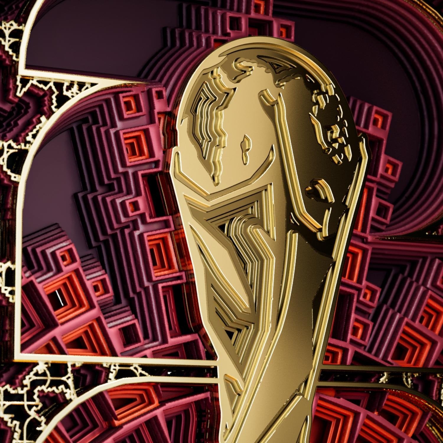 World Cup 2026 Canada Host Country Emblem 3D Wood Art Frame