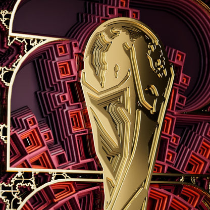 World Cup 2026 Canada Host Country Emblem 3D Wood Art Frame