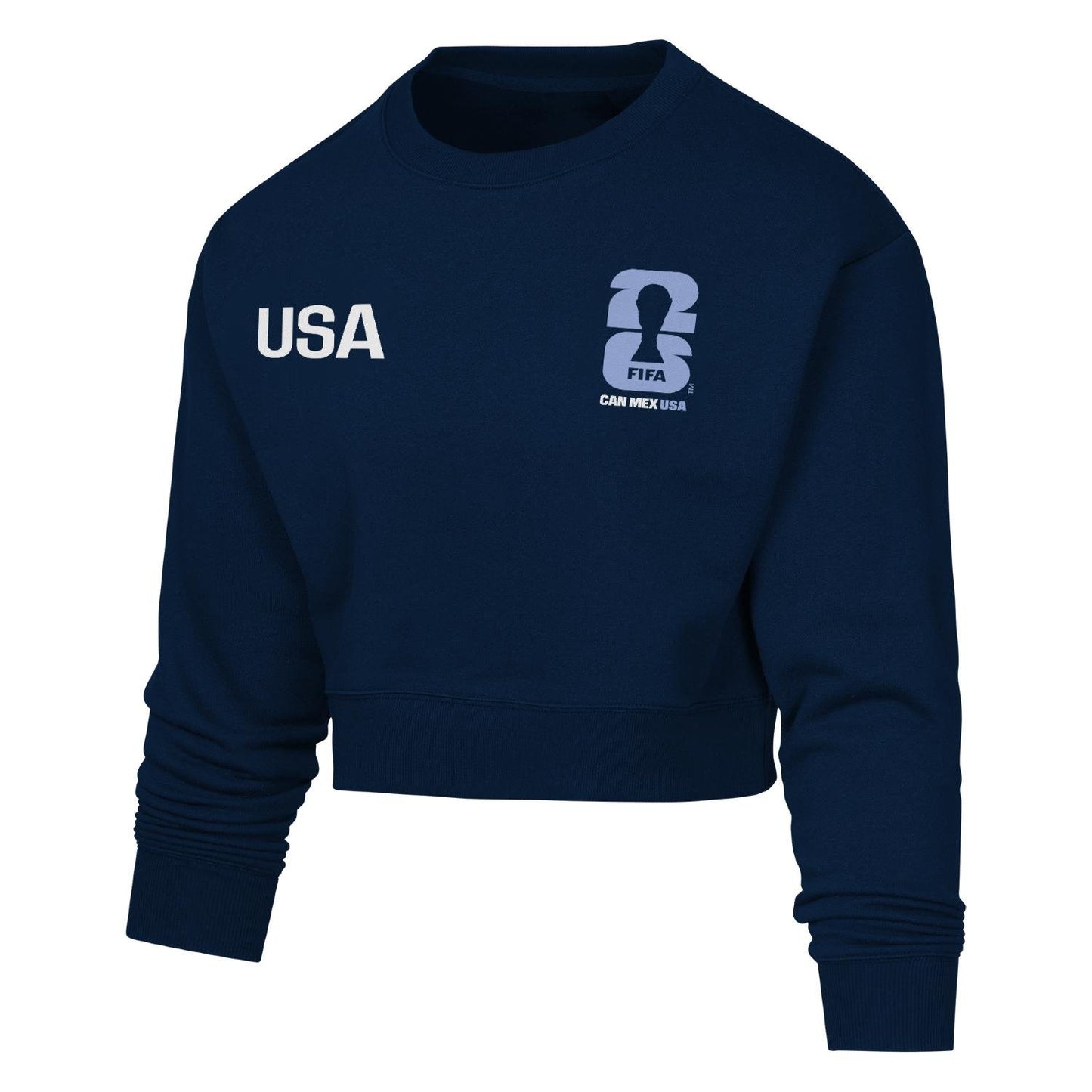 World Cup 2026 USA Emblem Crew Crop Sweatshirt - Women's