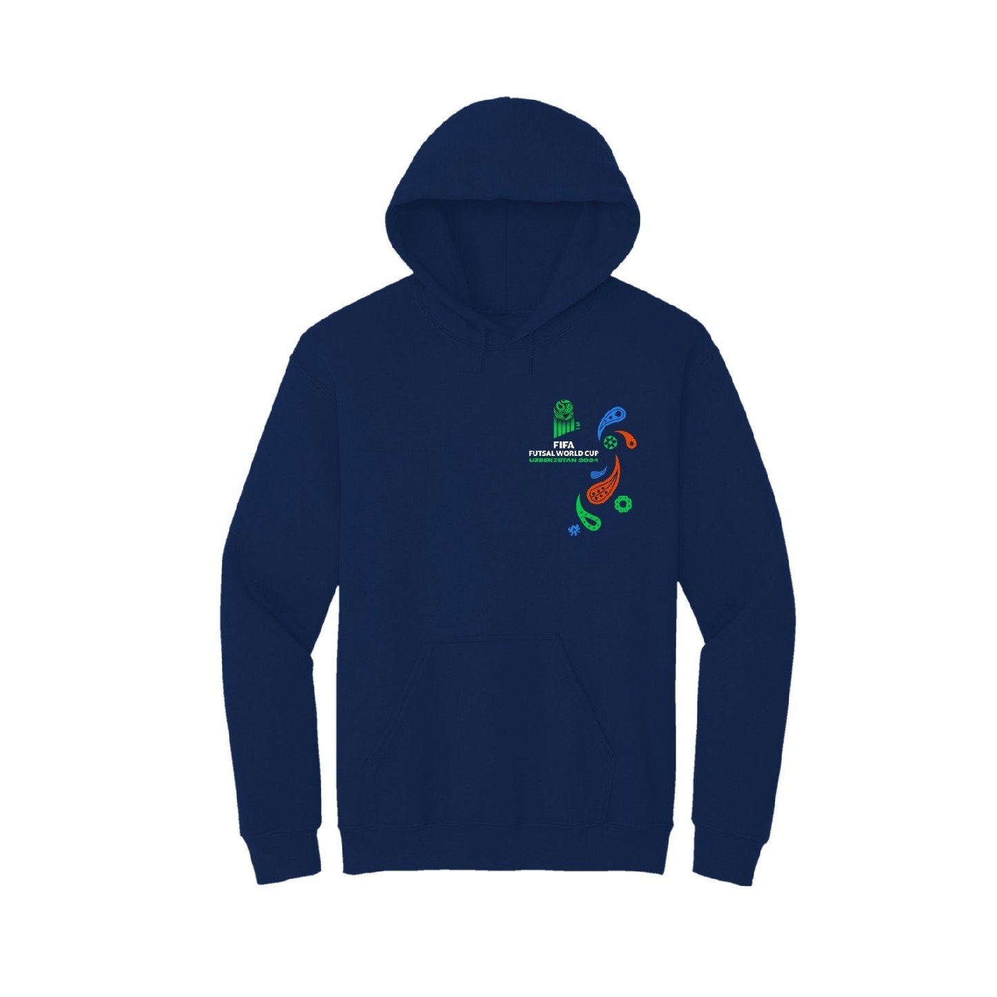 FIFA Futsal World Cup Uzbekistan 2024™ Blue Linear Graphic Hoodie - Unisex