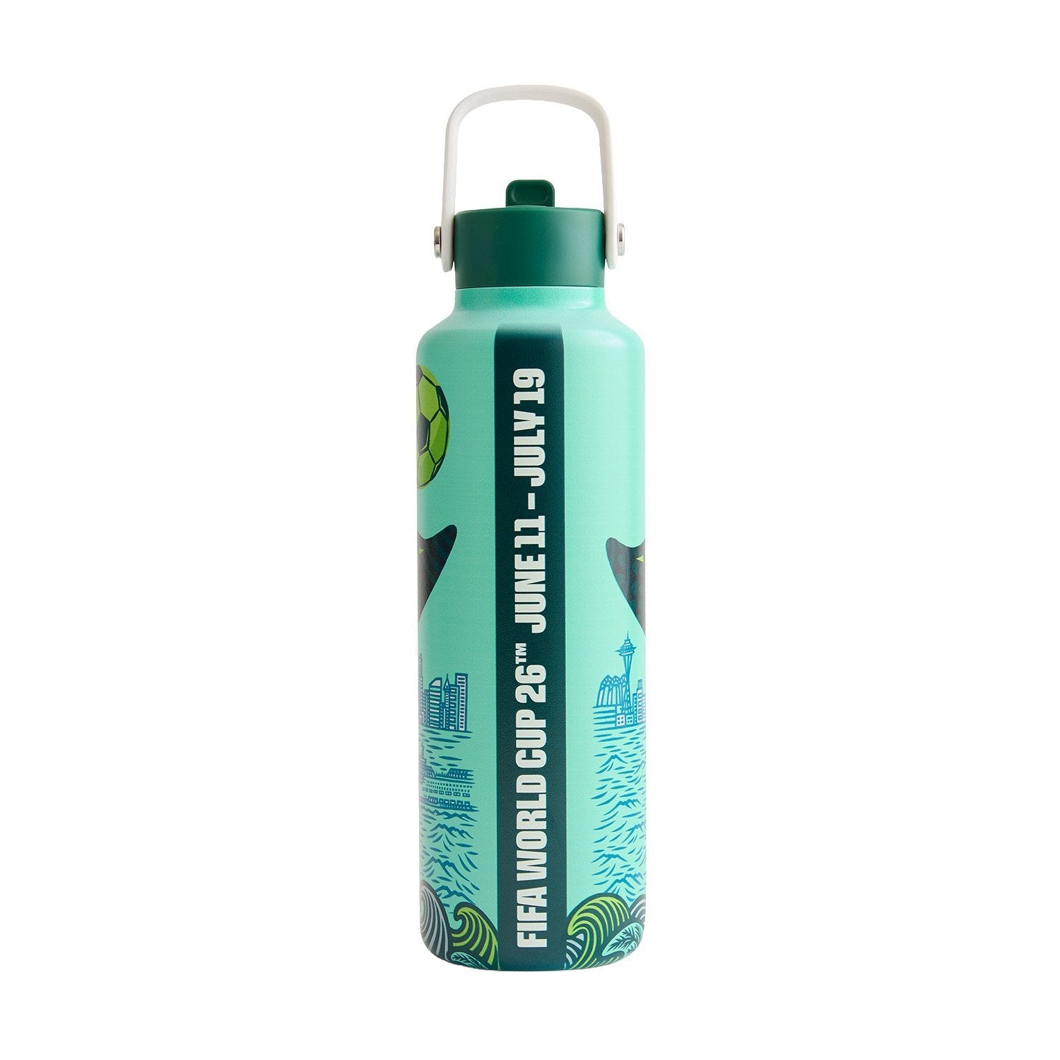 World Cup 2026 Seattle Poster Water Bottle
