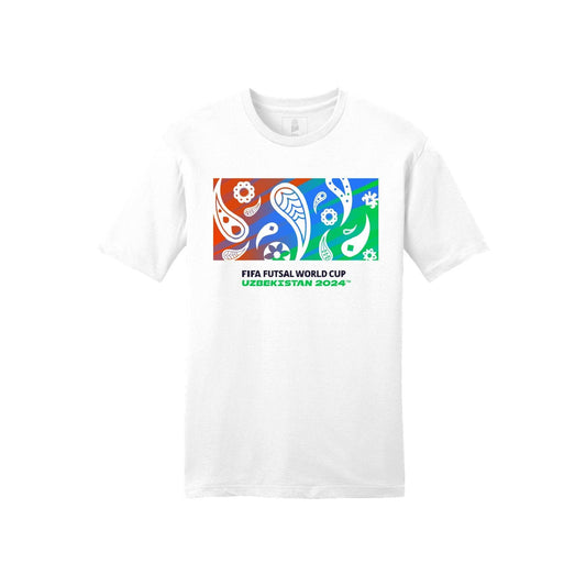 FIFA Futsal World Cup Uzbekistan 2024™ White Graphic T-Shirt - Unisex