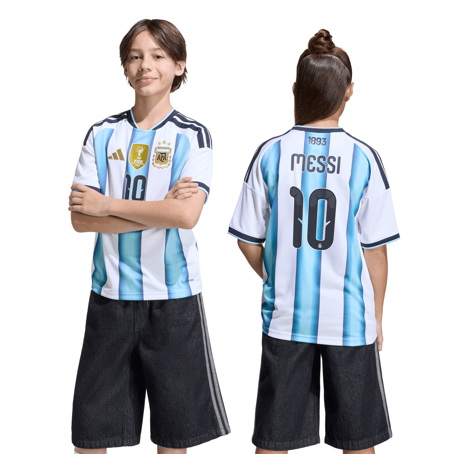adidas Argentina 2026 Messi Home Jersey - Youth