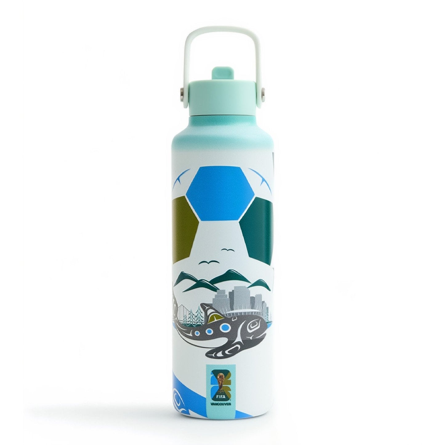 World Cup 2026 Vancouver Poster Water Bottle