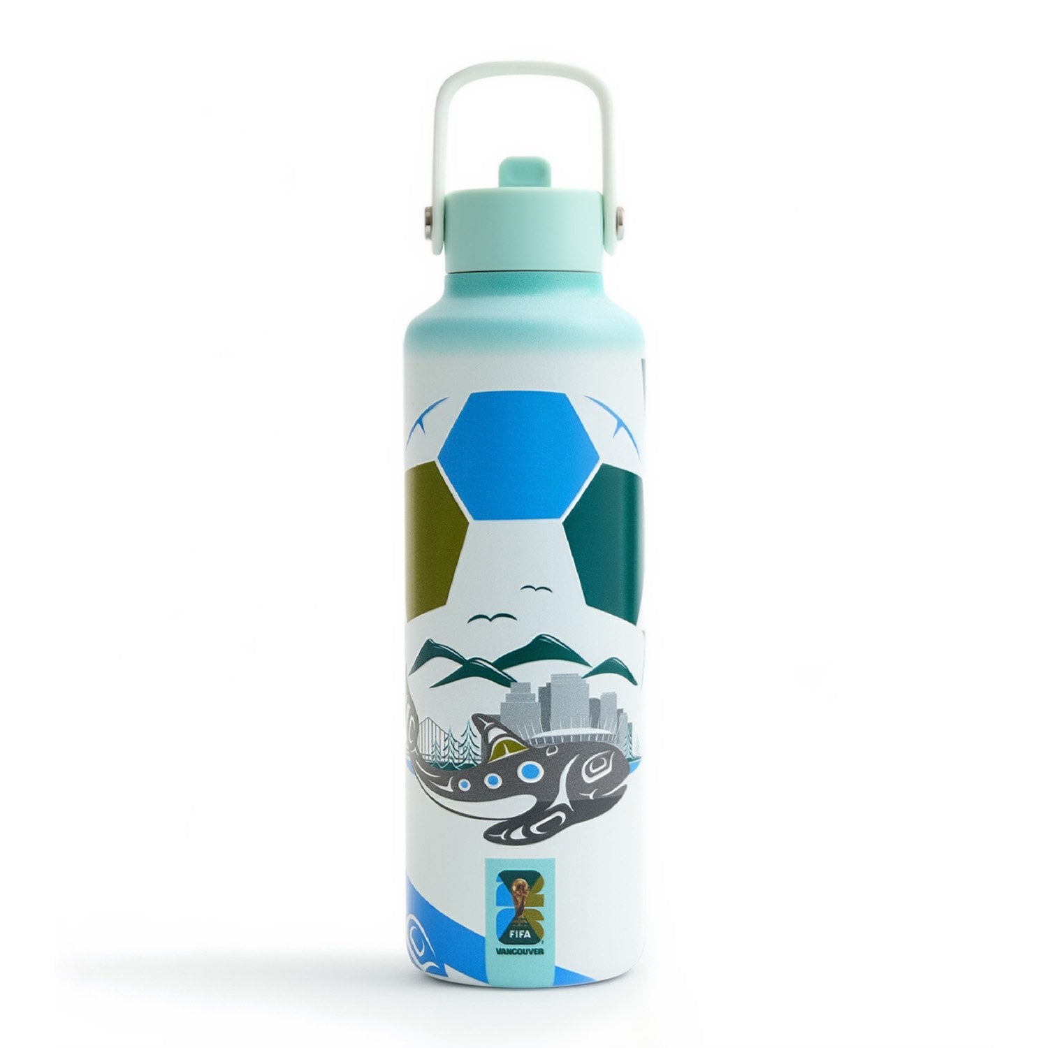 World Cup 2026 Vancouver Poster Water Bottle