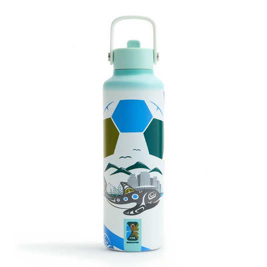 World Cup 2026 Vancouver Poster Water Bottle