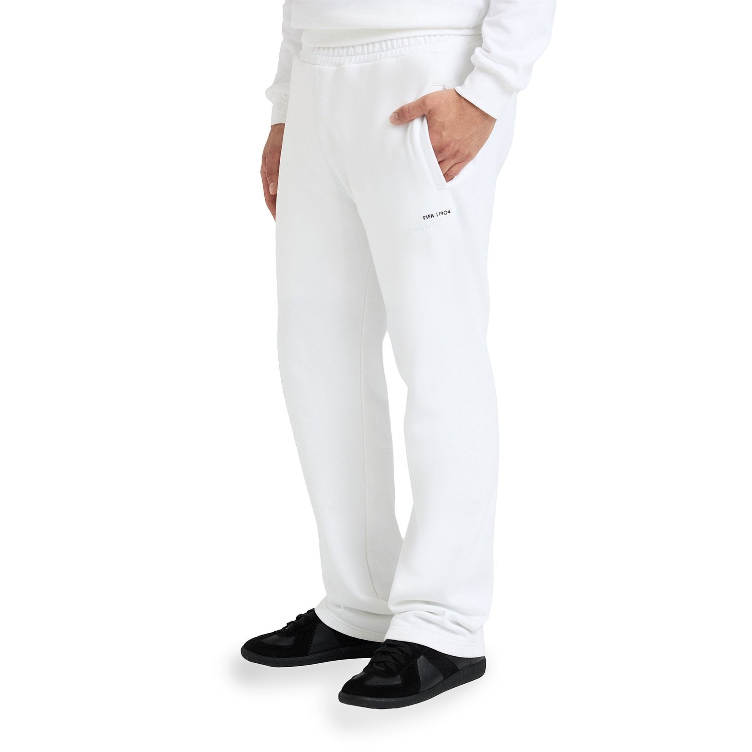 FIFA 1904 Stacked White Sweat Pants - Unisex