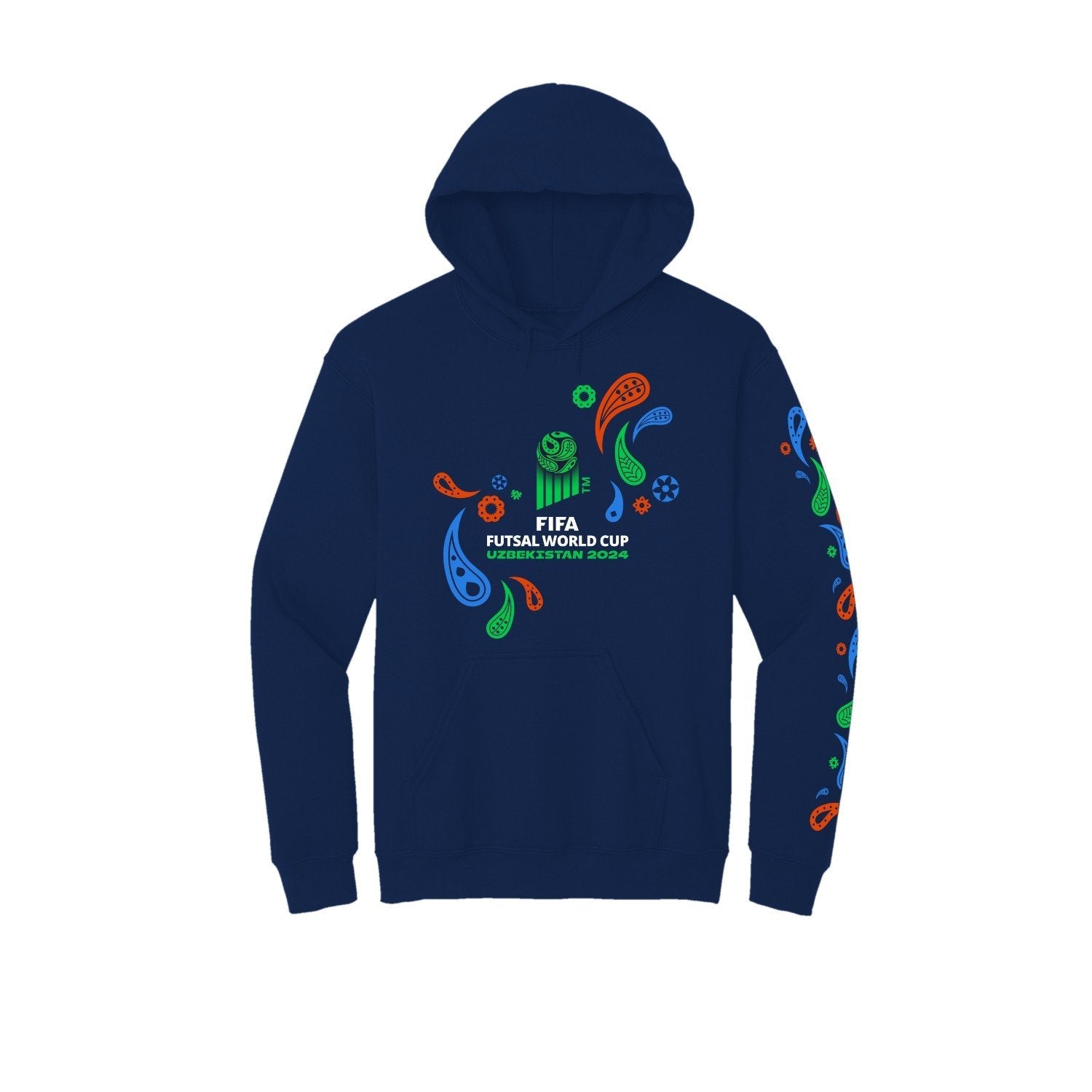 FIFA Futsal World Cup Uzbekistan 2024™ Blue Graphic Hoodie - Unisex