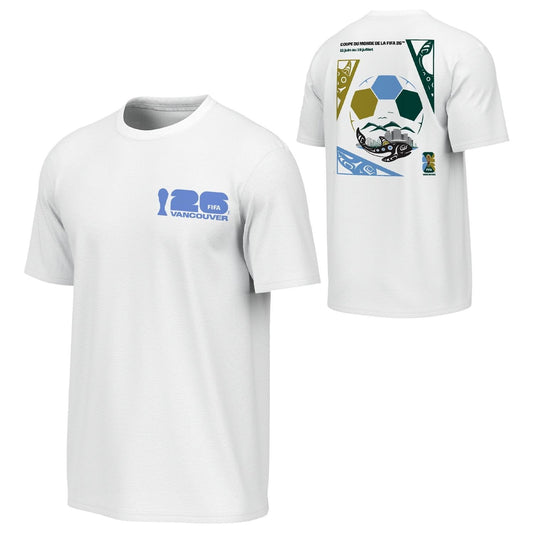 2026 World Cup Vancouver Poster White T-Shirt [FRE] - Unisex