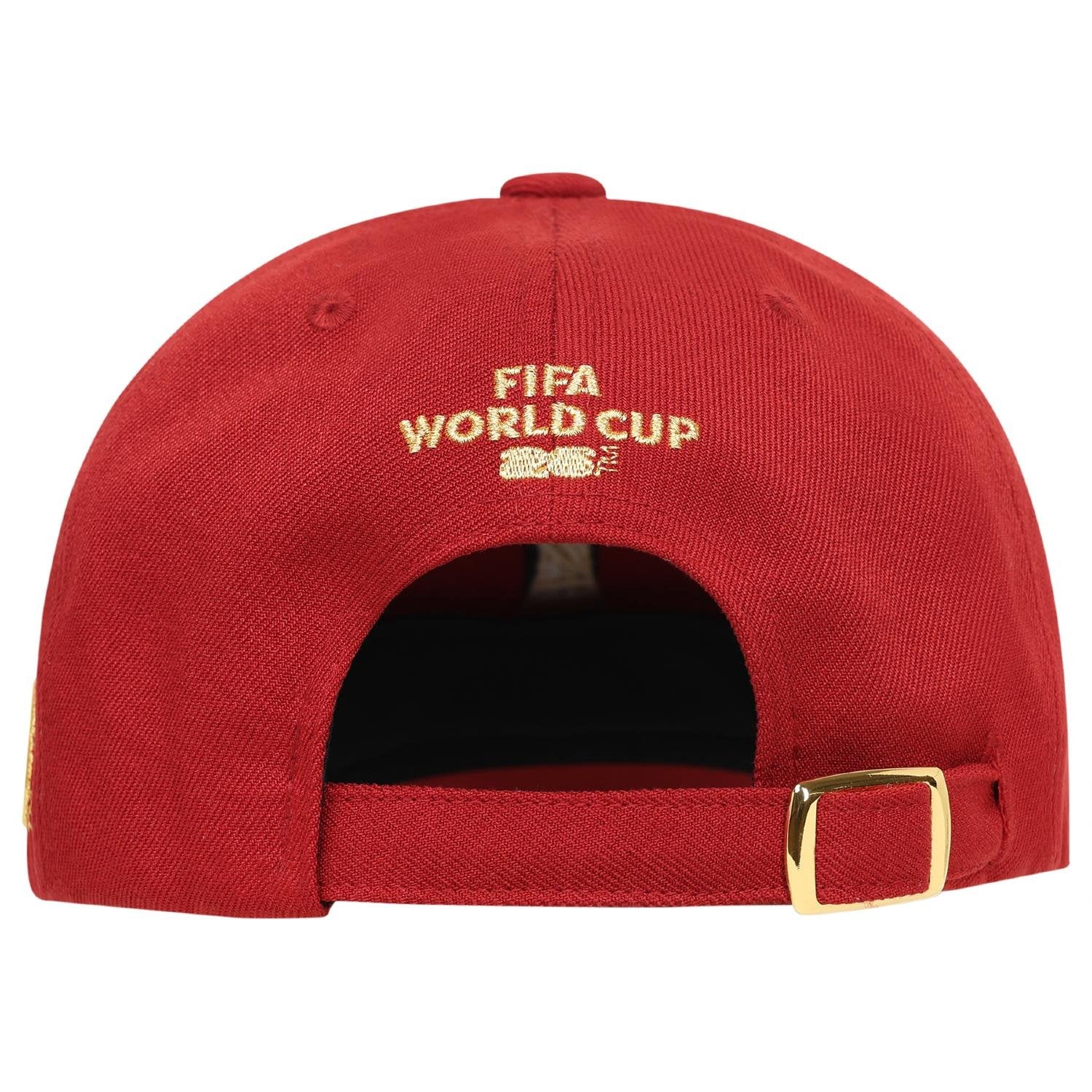 World Cup 2026 Gold Trophy Red Cap