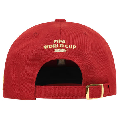 World Cup 2026 Gold Trophy Red Cap