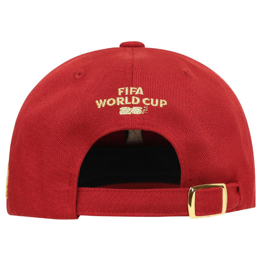 World Cup 2026 Gold Trophy Red Cap