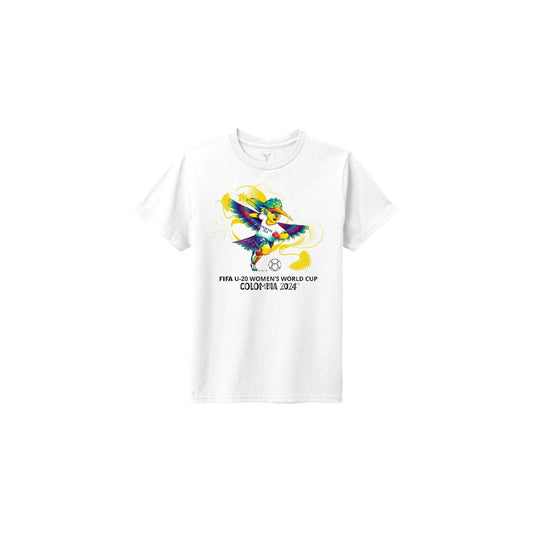 FIFA U-20 Women's World Cup Colombia 2024™ White Mascot T-Shirt - Youth