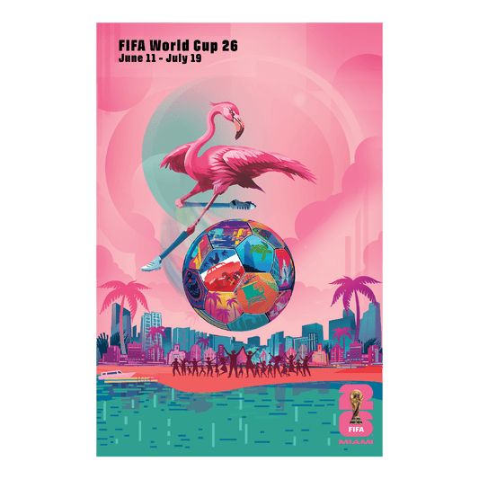 2026 World Cup Miami Host City Poster