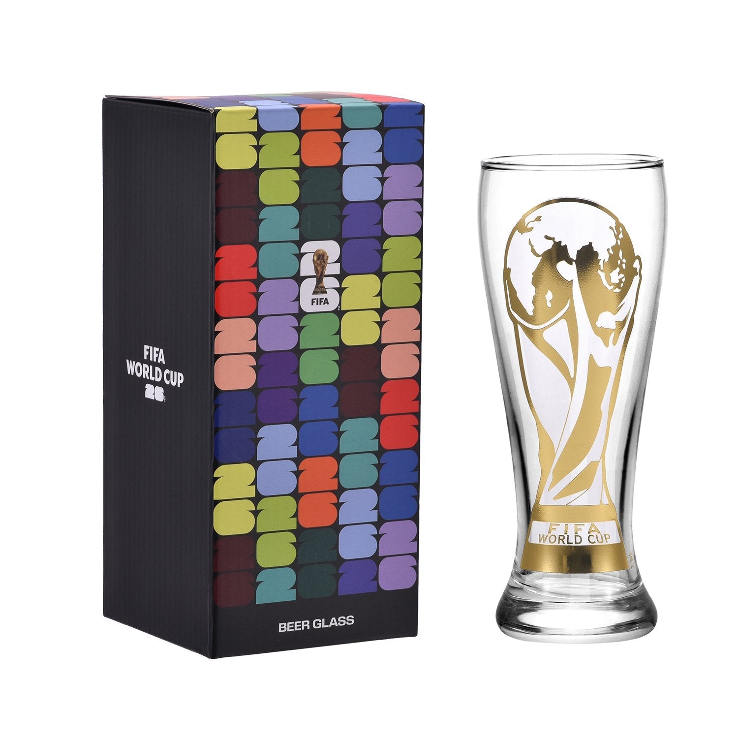 World Cup 2026 Trophy Decal Pilsner Glass