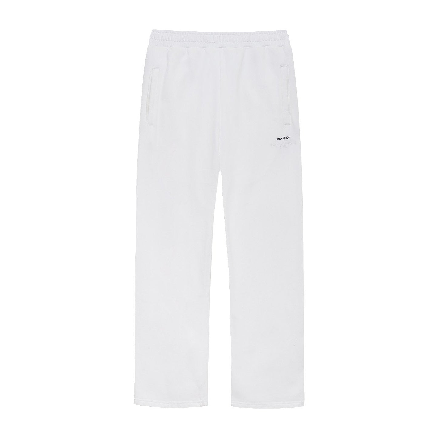 FIFA 1904 Stacked White Sweat Pants - Unisex