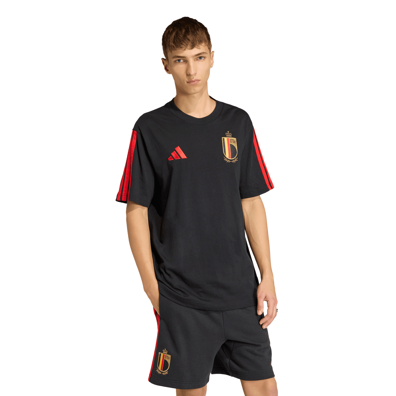 adidas Belgium DNA Black T-Shirt - Men's