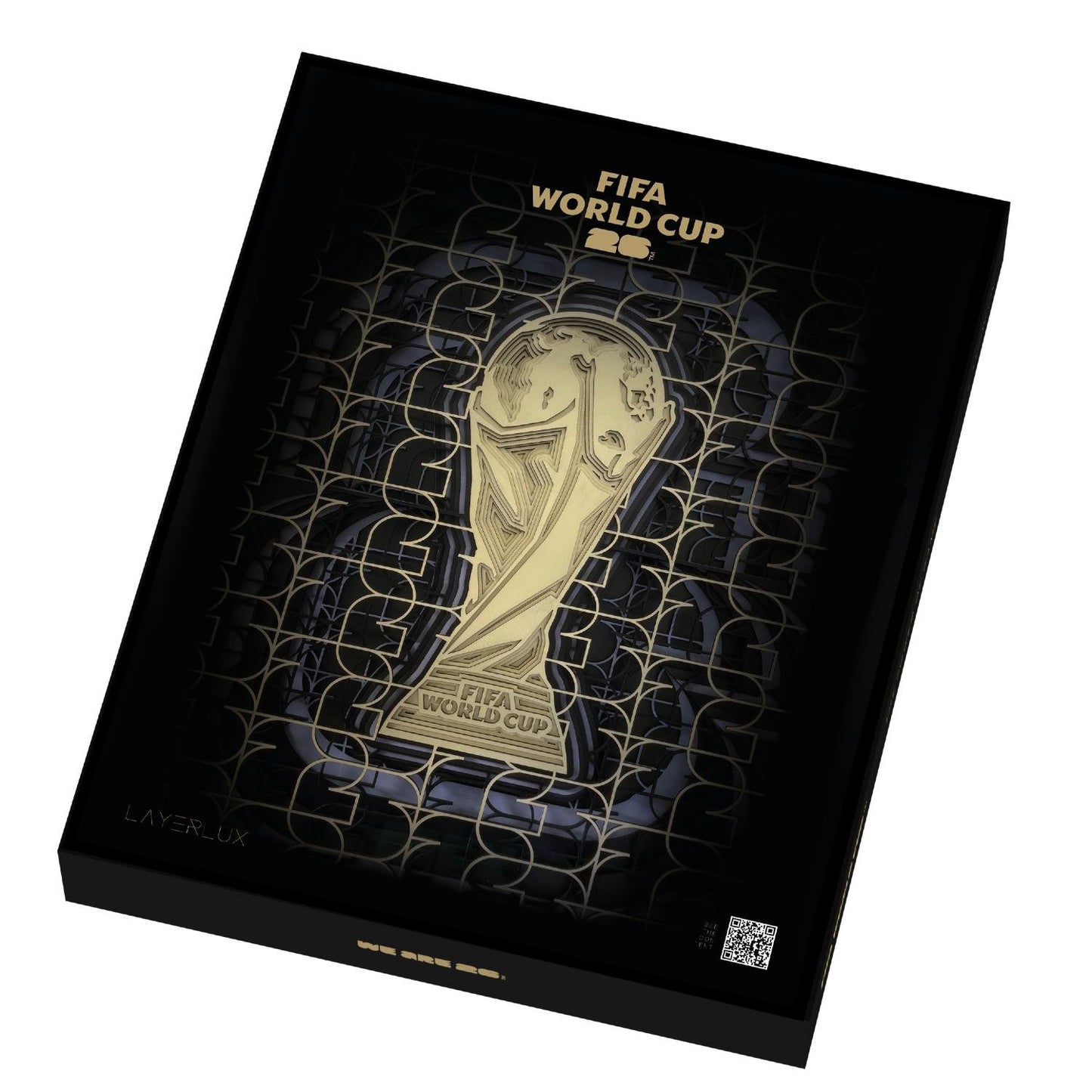 World Cup 2026 Emblem 3D Wood Art Frame