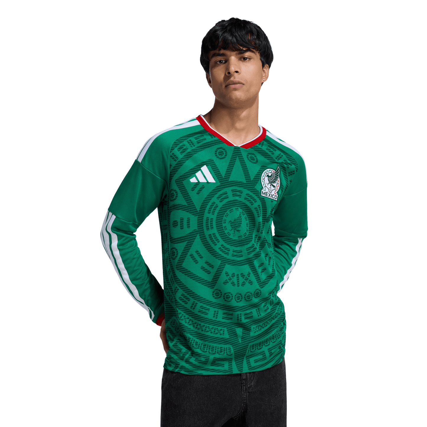 adidas Mexico 2026 Home Long Sleeve Jersey - Men's