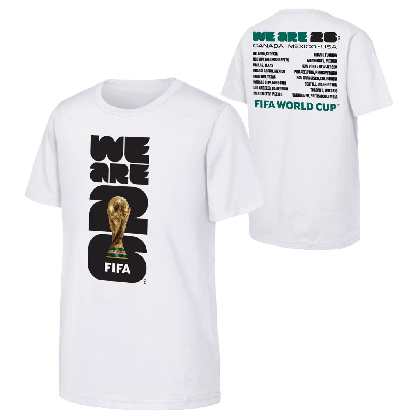 World Cup 2026 We Are Emblem and Cities T-Shirt - Unisex