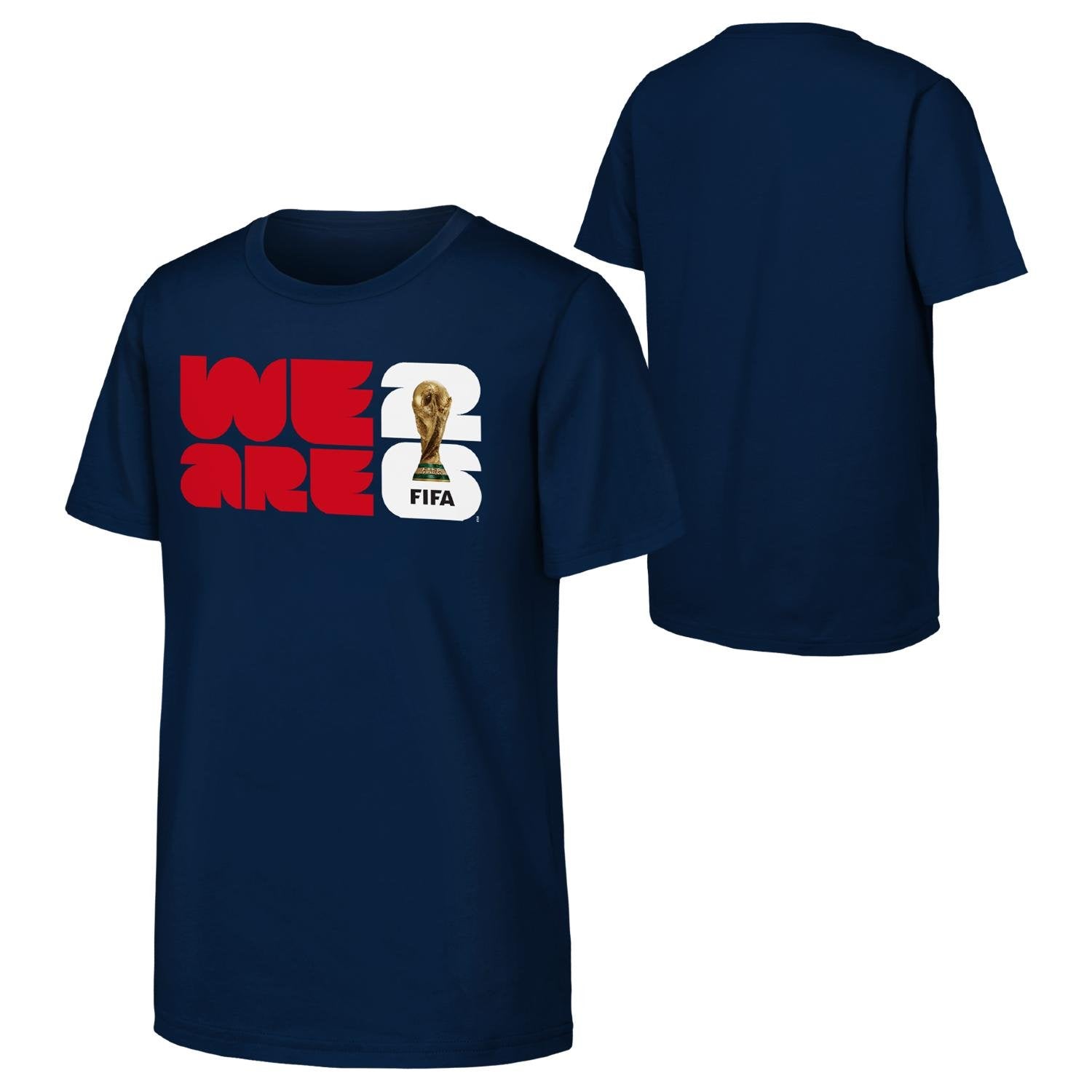 World Cup 2026 We Are 2026 Emblem Navy T-Shirt - Youth