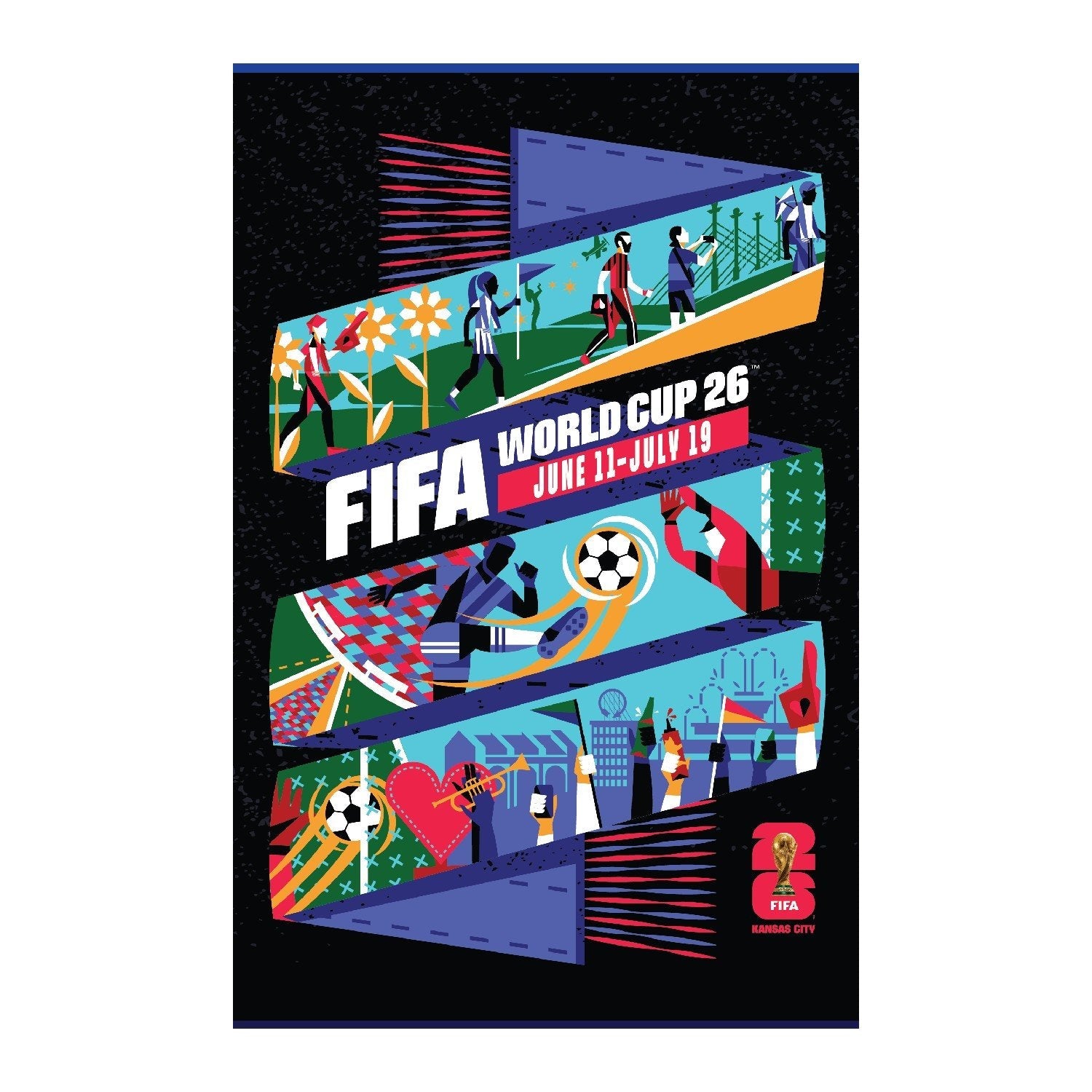 2026 World Cup Kansas City Host City Poster
