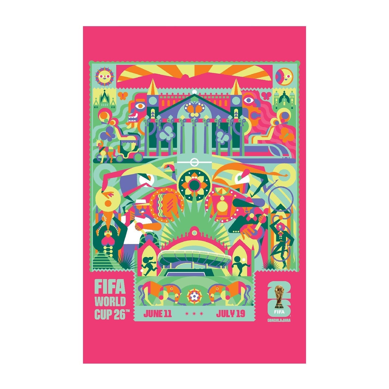2026 World Cup Guadalajara Host City Poster